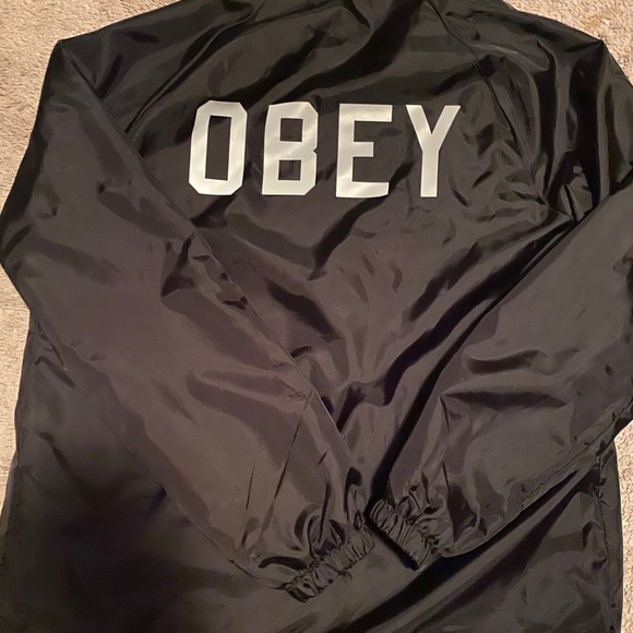 Obey Windbreaker WORN ONCE - Picture 2 of 3